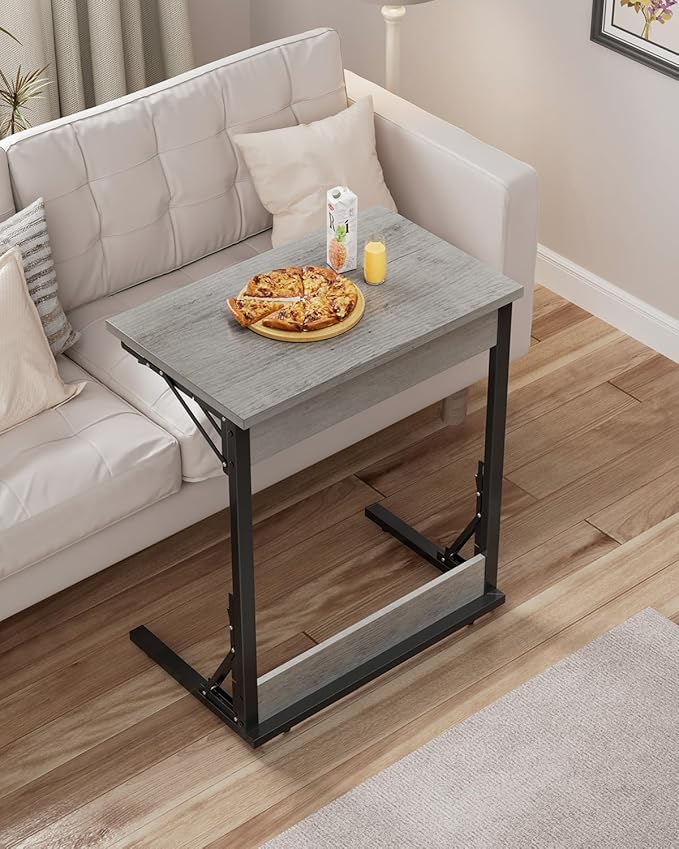 Tatub Folding TV Tray Table Set of 2, Small Sofa-Side Laptop Desk - Image 2