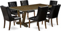 East West Furniture V777FO749-7 7 Piece Modern Dining Table Set Consist of a by EastWestFurniture