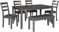 Signature Design by Ashley Bridson Modern 6 Piece Dining Set, Includes Dining by SignatureDesignbyAshley