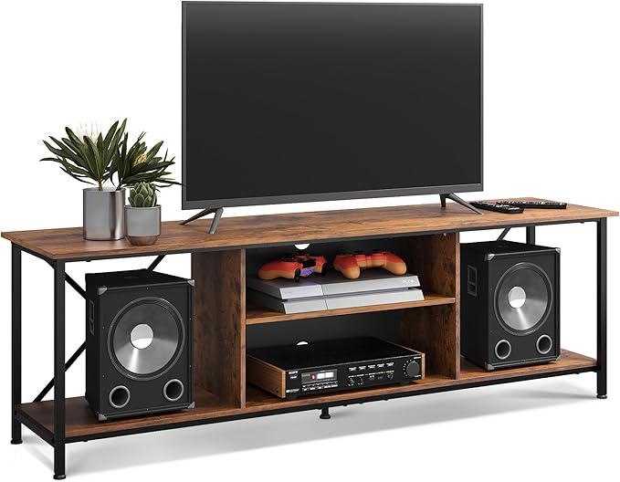 WLIVE TV Stand for 70 Inch TV, Entertainment Center by WLIVE