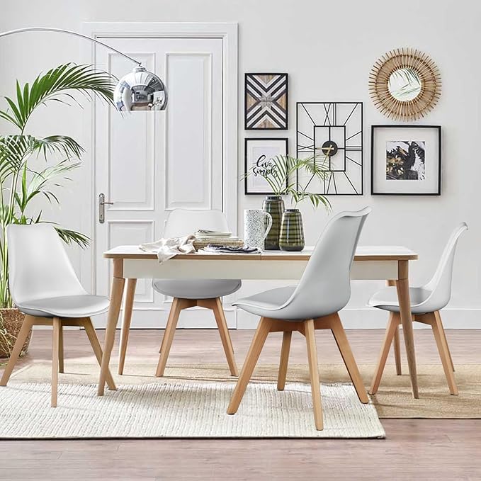 OLIXIS Dining Chairs Set of 8 Kitchen Mid Century Modern Chairs - Image 2