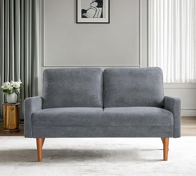 Kent Velvet Loveseat Sofa, European Style - Image 3