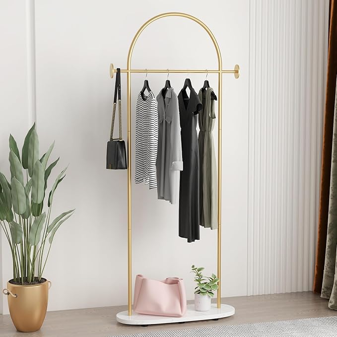 Gold Clothing Rack, Modern Clothes Rack - Image 6