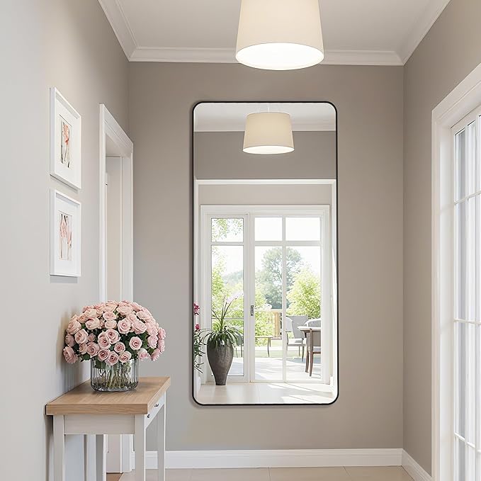 Bathroom Mirror 60" x 30", Large Rectangle Wall Mirror, Entryway Decor - Image 4