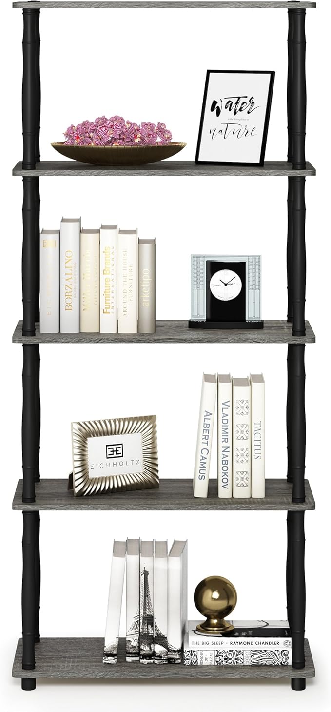 Furinno Turn-N-Tube 5-Tier Multipurpose Shelf Display Rack - Image 4