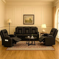 LUCKLIFE Leather Recliner Sofa Set by Unknown
