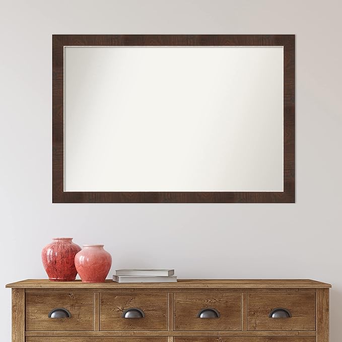 Amanti Art Brown Bathroom Mirror - Image 6