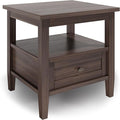 SIMPLIHOME Warm Shaker SOLID WOOD 20 inch Wide Rectangle Transitional End Table by SimpliHome