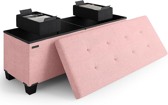 STORAGEBUD Storage Ottoman Bench by STORAGEBUD