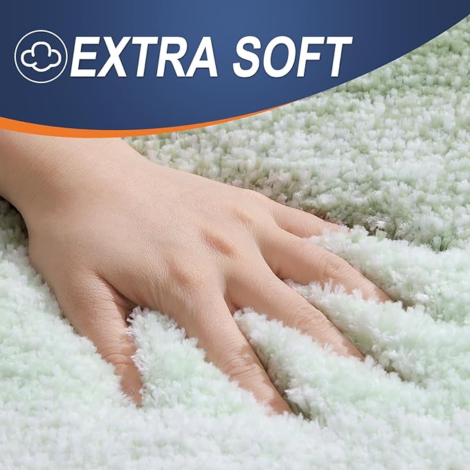 OLANLY Bathroom Runner Rugs 59x24, Extra Soft Absorbent Microfiber Bath Rugs - Image 2