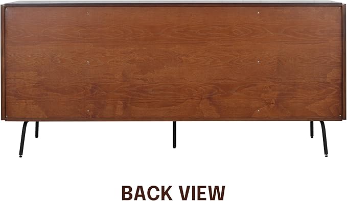 NTC Veil Modern Sideboard with 4 Doors, Buffet Cabinet with Vertical Groove - Image 5
