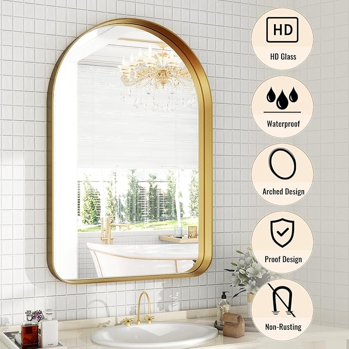 Arched Bathroom Mirror - Image 4