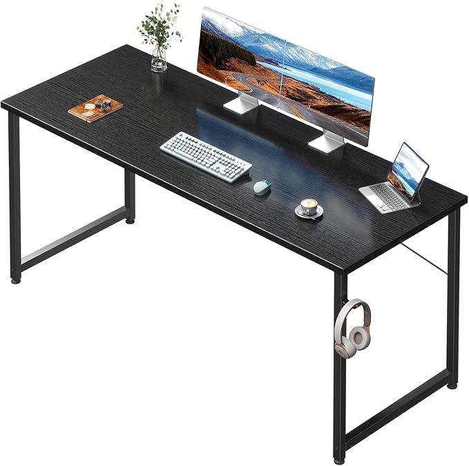 Coleshome 55 Inch Computer Desk, Modern Simple Style Desk by Coleshome