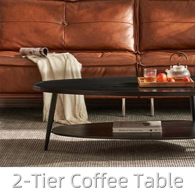 Saint Mossi Modern Black Coffee Table - Image 6
