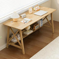 Extra Long Desk with Bookshelf by NELYE