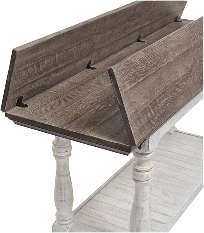 Signature Design by Ashley Havalance Farmhouse Sofa Table, Flip Top Design - Image 8