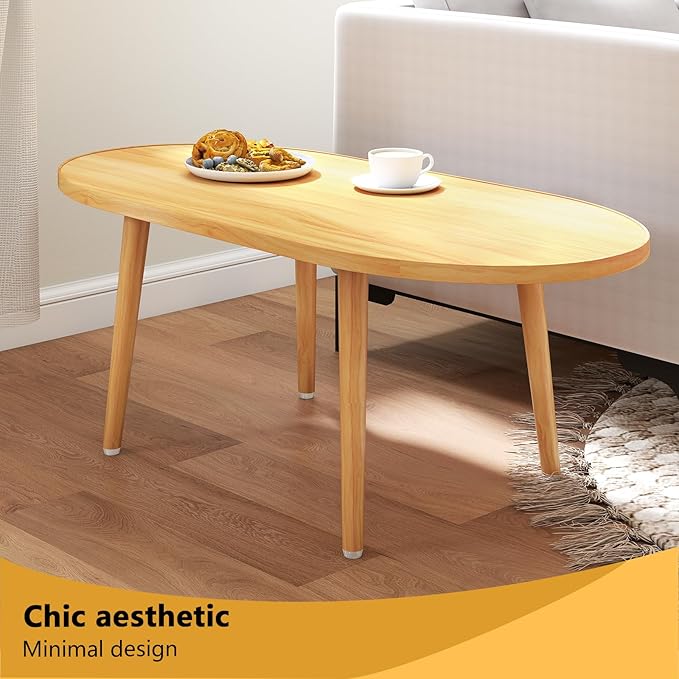 Oval Coffee Table Low Table - Image 7