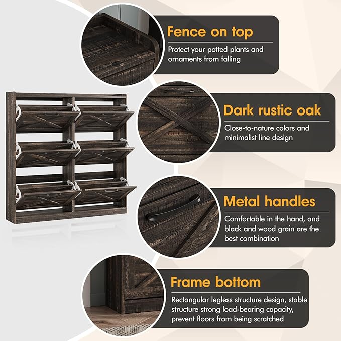Maupvit Large Shoe Storage Cabinet - Image 4