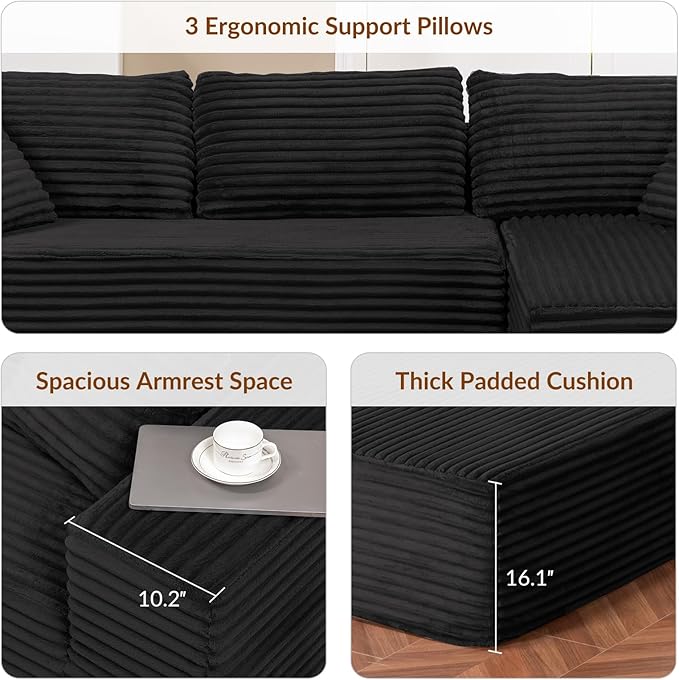 COMHOMA 105”Modular Sectional Sofa - Image 8