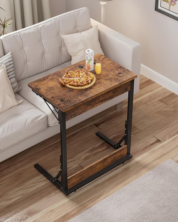 Tatub Folding TV Tray Table, Small Sofa-Side Laptop Desk - Image 2