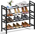 Haddockway Bamboo Shoe Rack for Closet, Free Standing Shoe Organizer by Haddockway