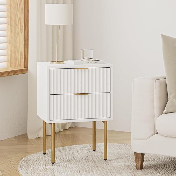 Masupu Nightstand, Mid-Century Modern Bedside Table - Image 8