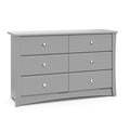 Storkcraft Crescent 6 Drawer Double Dresser – GREENGUARD Gold Certified by Storkcraft