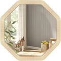 ULIKE Rattan Mirror for Wall, Bathroom 24 Inch Rustic Farmhouse Wall Decor by ULIKE