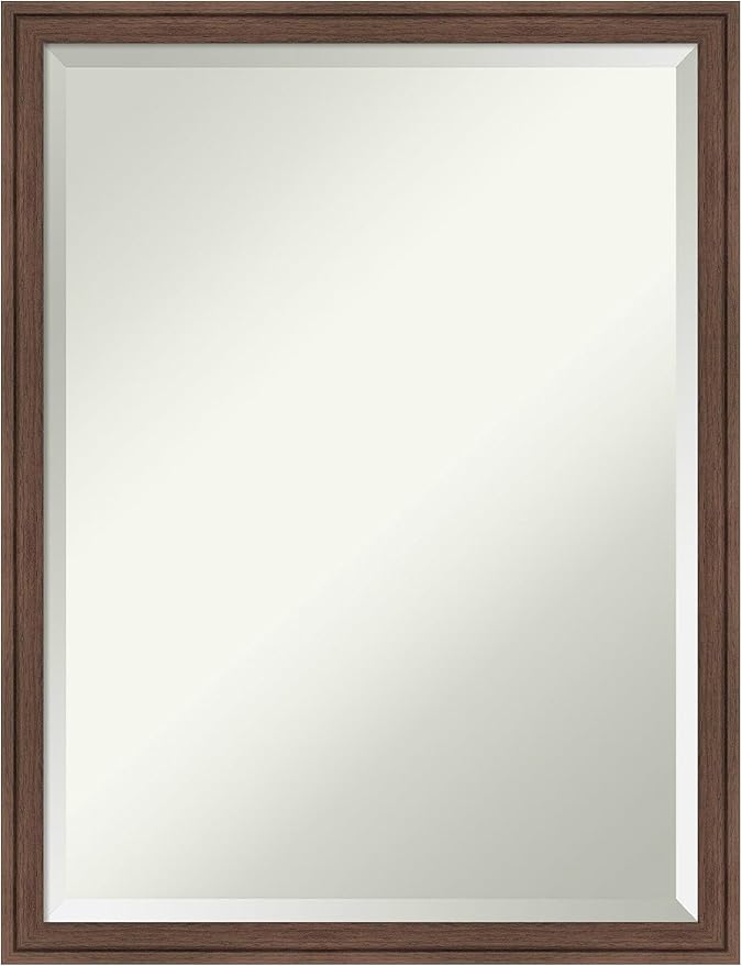Amanti Art Brown Bathroom Mirror by AmantiArt