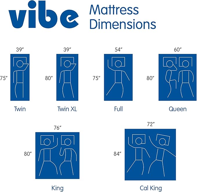 Vibe Gel Memory Foam Mattress, 12-Inch CertiPUR-US Certified Bed-in-a-Box - Image 2