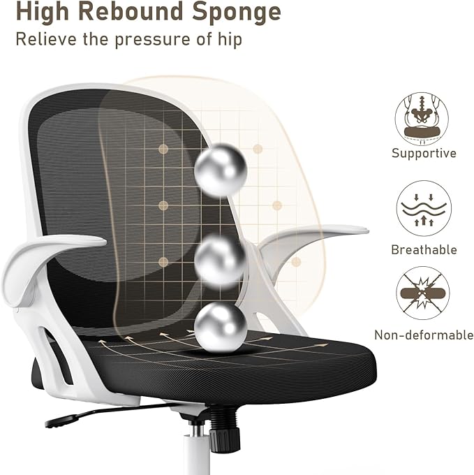 Home Office Chair Work Desk Chair Comfort Ergonomic Swivel Computer Chair - Image 3
