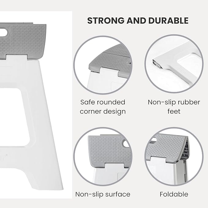 Vigar Compact Step Stool Foldable, 16-inch Step Stools - Image 4
