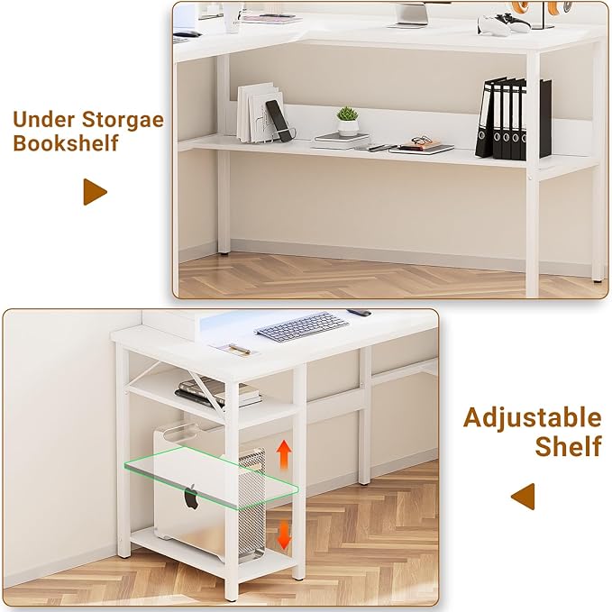 Unikito Reversible L Shaped Computer Desk - Image 6