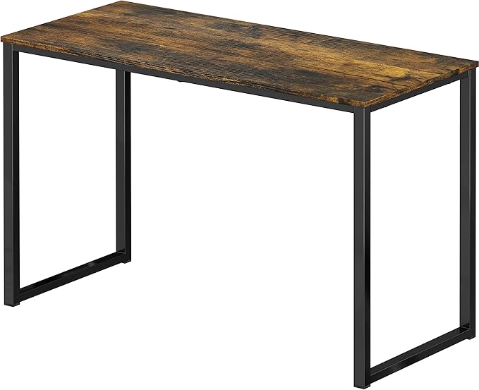 SHW Mission 32-Inch Home Office Computer Desk, Rustic Brown - Image 6