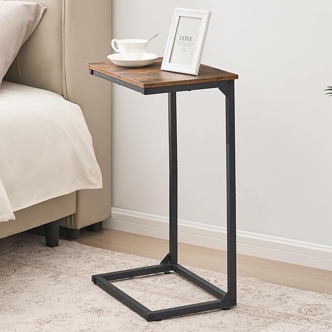 C Shape End Table, Large Surface Couch Table, C Table Sofa Side End Table - Image 6