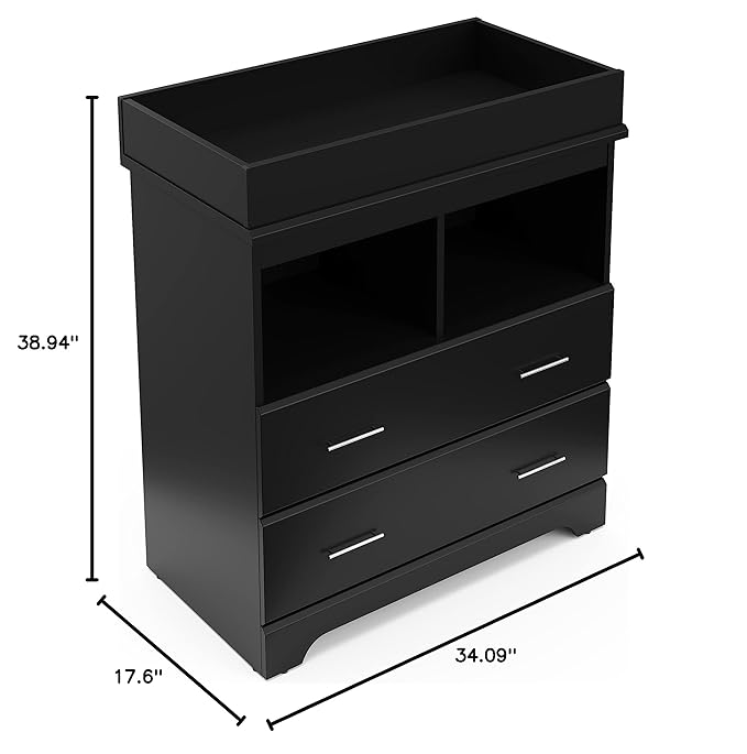 Storkcraft Brookside 2 Drawer Changing Table Dresser – GREENGUARD Gold Certified - Image 3