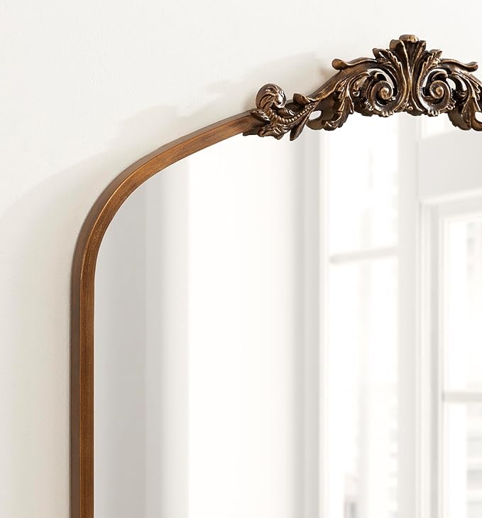 Kate and Laurel Arendahl Ornate Traditional Square Arched Mirror; 28 x 30; - Image 5