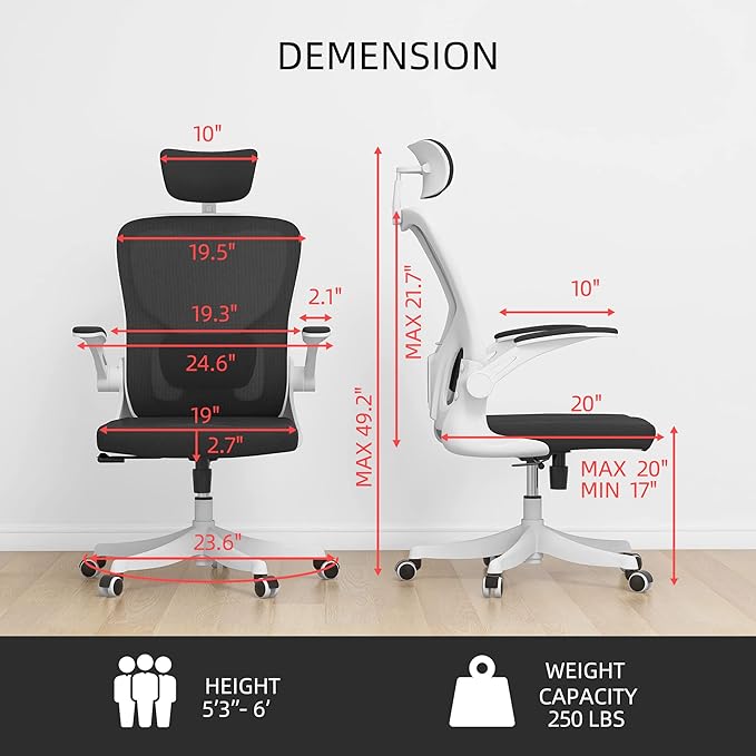Monhey Office Chair, Ergonomic Office Chair - Image 2