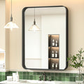 TokeShimi 24 x 30 Inch Black Mirror Wall Mirror by RefinedBathroomAccessories
