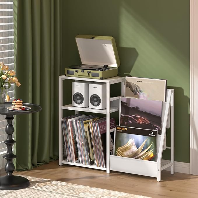 LELELINKY Record Player Table, Turntable Shelf - Image 6