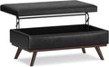 SIMPLIHOME Owen 42 inch Wide Mid Century Modern Rectangle Lift Top Large Coffee by SimpliHome