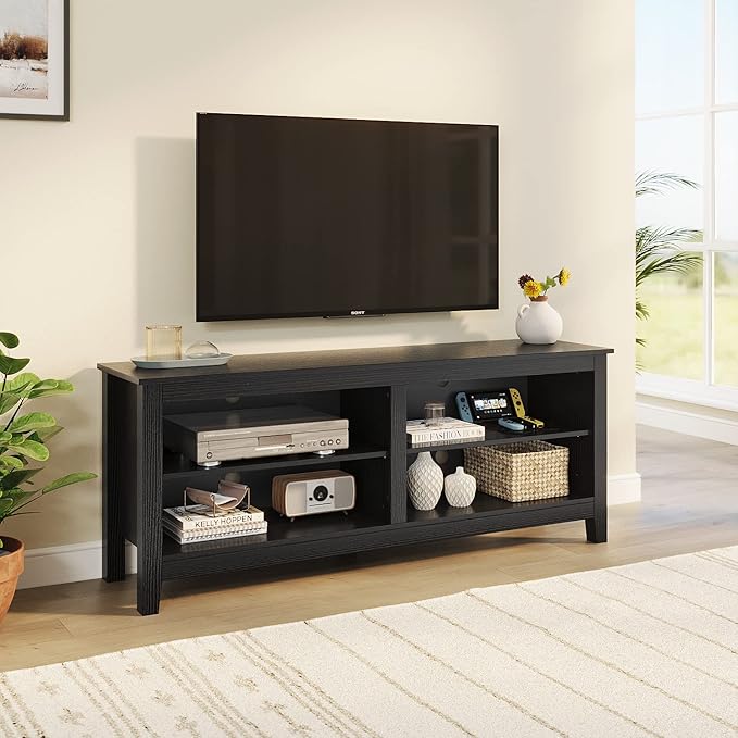 Panana TV Stand, Classic 4 Cubby TV Stand - Image 3