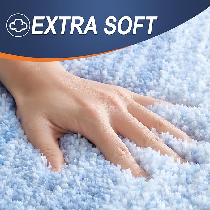 OLANLY Bathroom Rugs Mat 30x20, Extra Soft Absorbent Microfiber Bath Rugs - Image 3