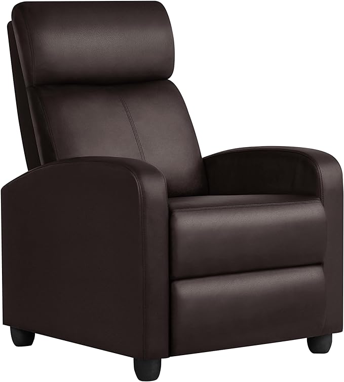 Yaheetech Recliner Chair Faux Leather Recliner Sofa Adjustable Modern Seat Club by Yaheetech