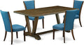 East West Furniture V777VE721-5 5 Piece Dining Set Includes a Rectangle Dining by EastWestFurniture