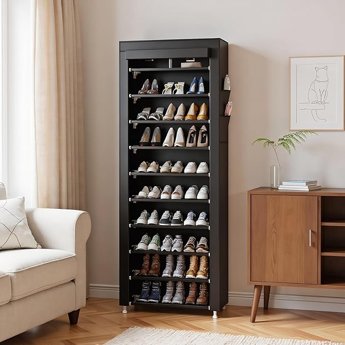 UDEAR 10-Tier Free Standing Shoe Rack Sturdy Shoe Rack Organizer - Image 4