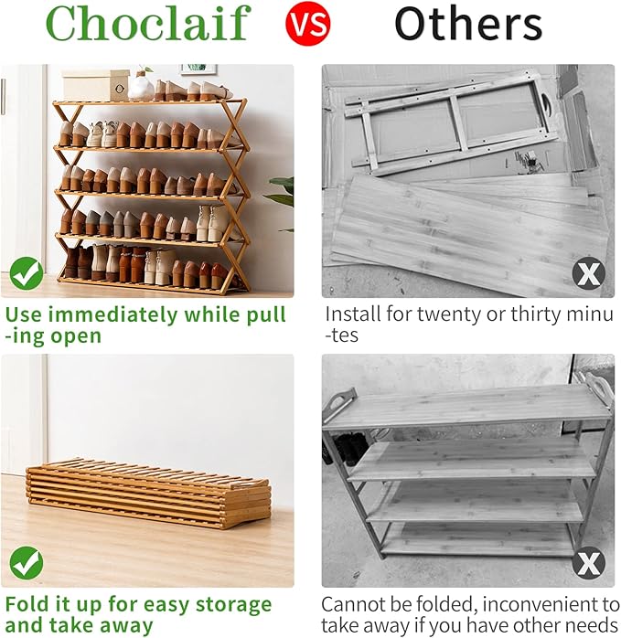 Choclaif Free Standing Shoe Racks - Image 5