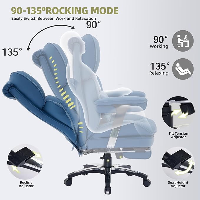Efomao Big and Tall Office Chair - Image 3