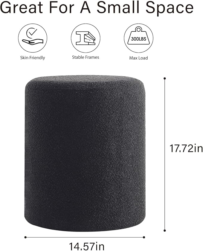 Get Set Style Modern Round Ottoman - Image 2