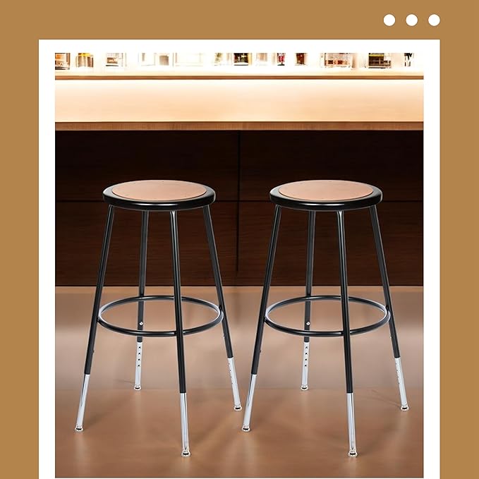 OEF Furnishings (2 Pack Height Adjustable Steel Stools - Image 9